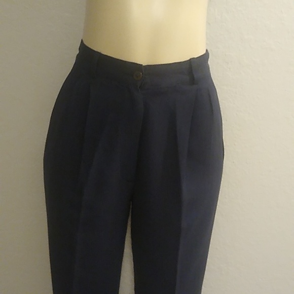 Giorgio Armani 42 10 Women's Navy Blue Pants Jacket Suit -- Final Price - Picture 15 of 16